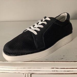 Franco Sarto Black Knit Sneakers 9.5